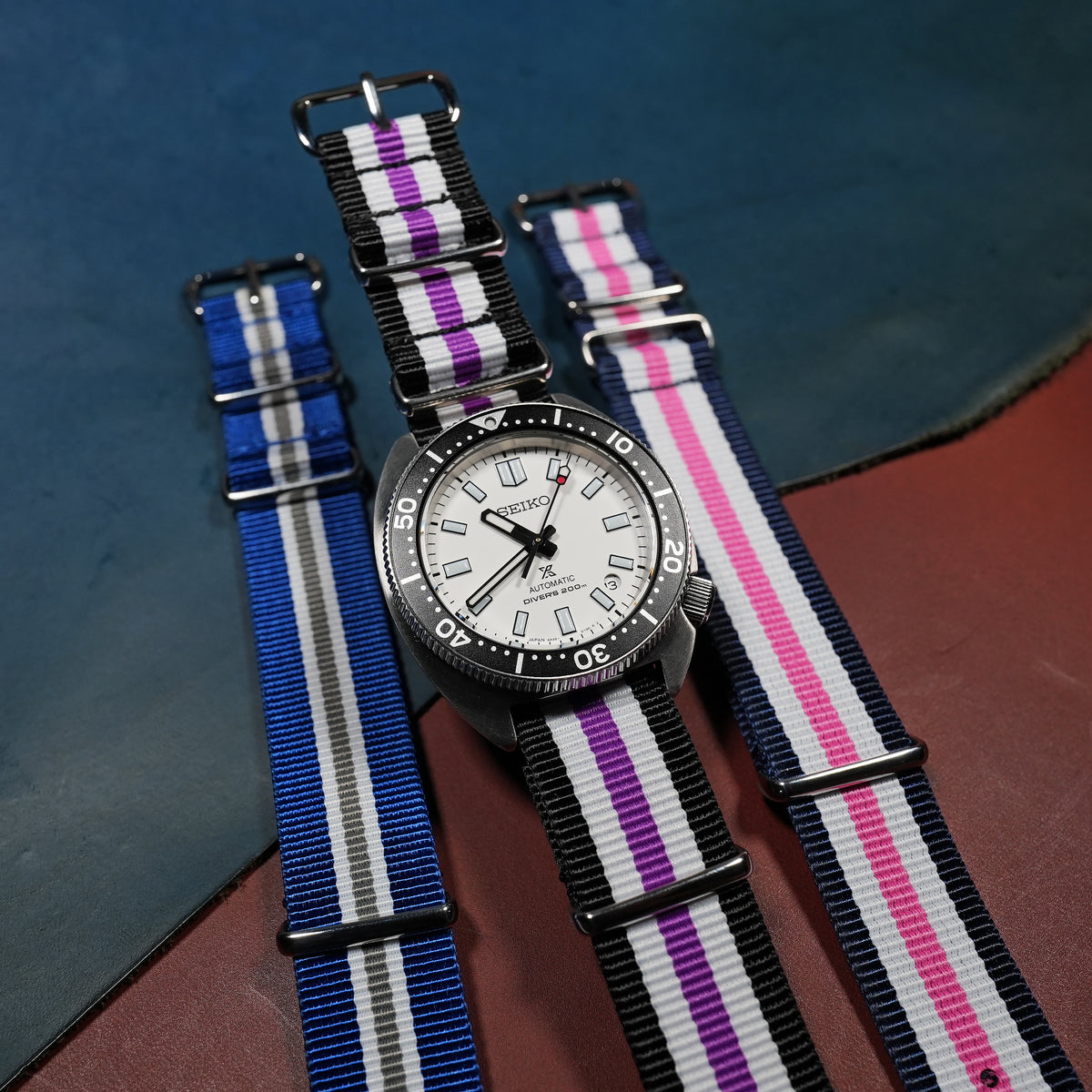 Premium Nato Strap in Regimental Purple - Nomad Watch Works MY