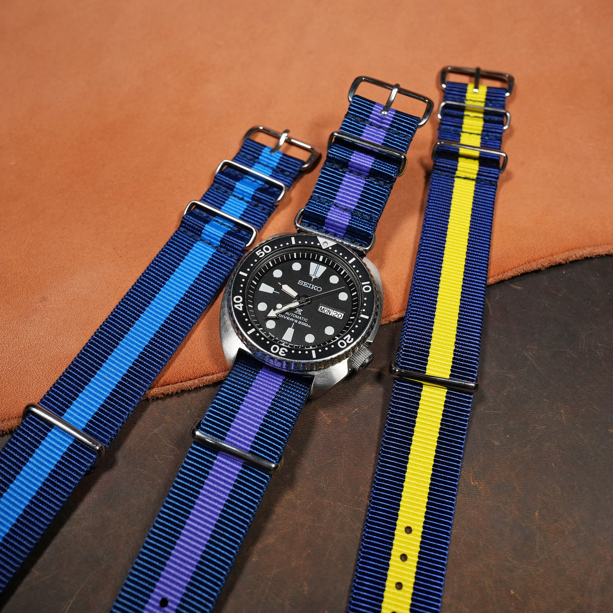 Premium Nato Strap in Navy Purple - Nomad Watch Works MY