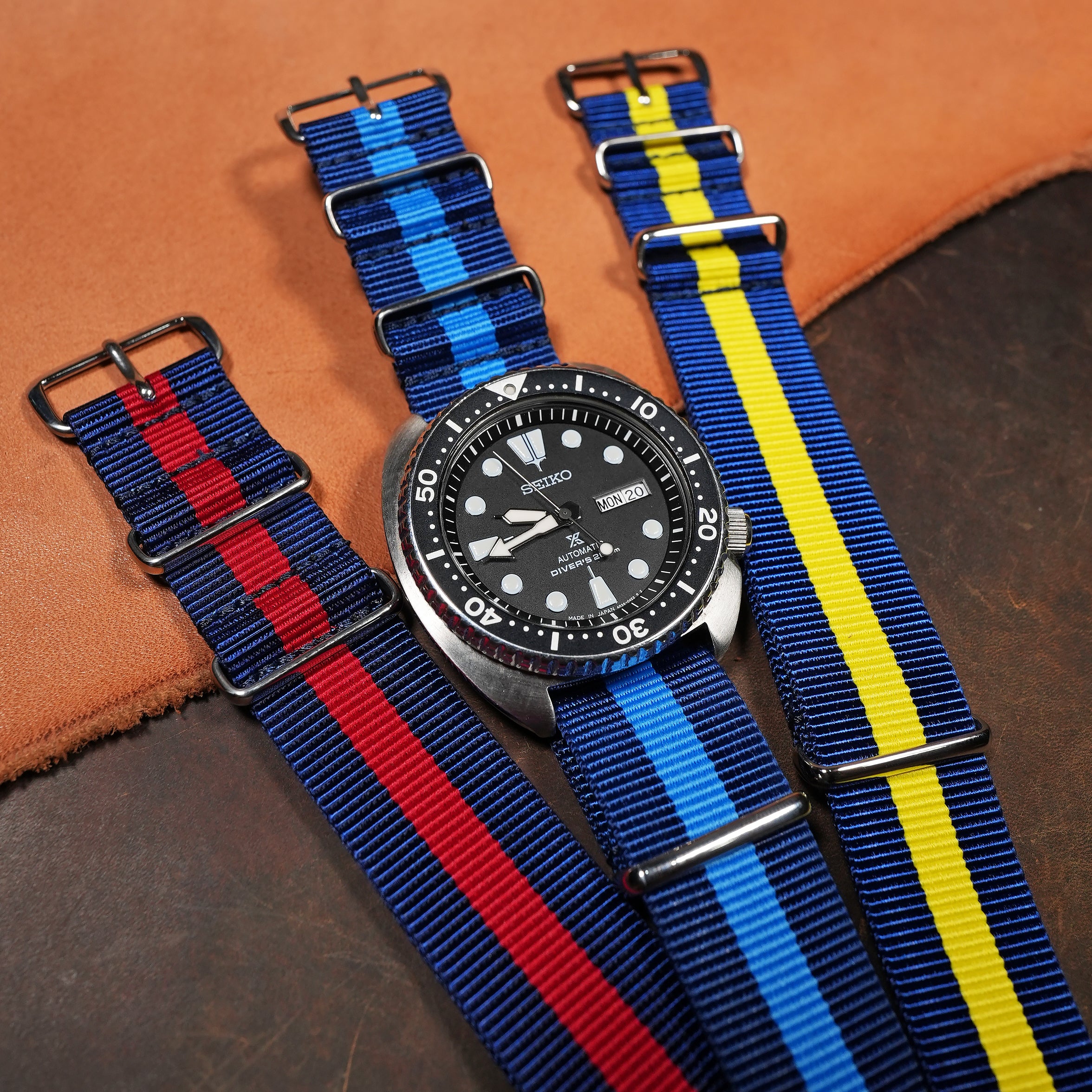 Premium Nato Strap in Navy Blue - Nomad Watch Works MY
