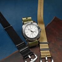 Seat Belt Nato Strap in Olive - Nomad Watch Works MY