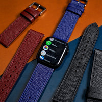 Emery Dress Epsom Leather Strap in Navy (38, 40, 41mm) - Nomad Watch Works MY