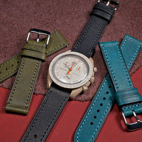 Emery Signature Pueblo Leather Strap in Black (18mm) - Nomad Watch Works MY