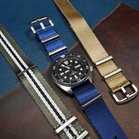 Seat Belt Nato Strap in Navy - Nomad Watch Works MY