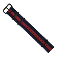 Premium Nato Strap in Navy Red - Nomad Watch Works MY