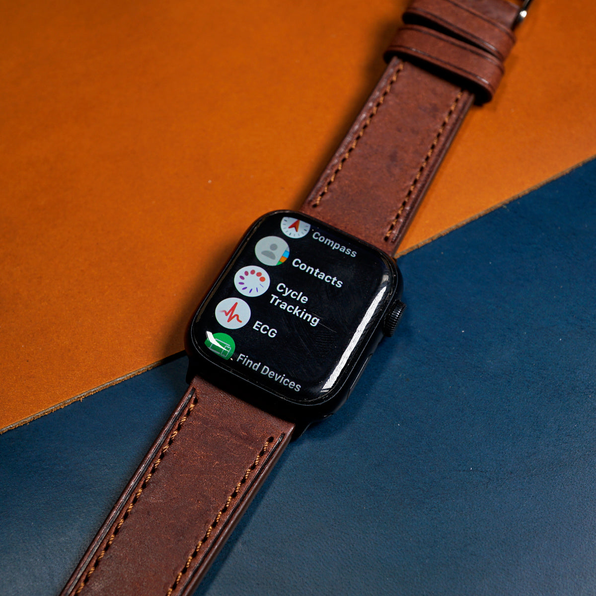 Emery Signature Pueblo Leather Strap in Brown (38, 40, 41mm) - Nomad Watch Works MY