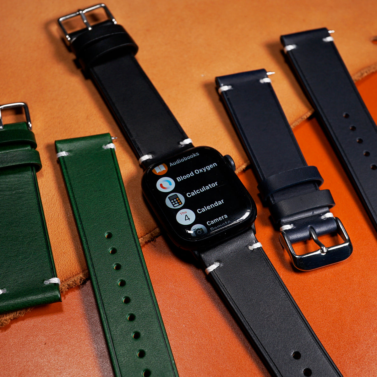Emery Vintage Buttero Leather Strap in Black (38, 40, 41mm) - Nomad Watch Works MY