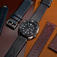 N2W Vintage Horween Leather Strap in Chromexcel® Olive (18mm) - Nomad Watch Works MY