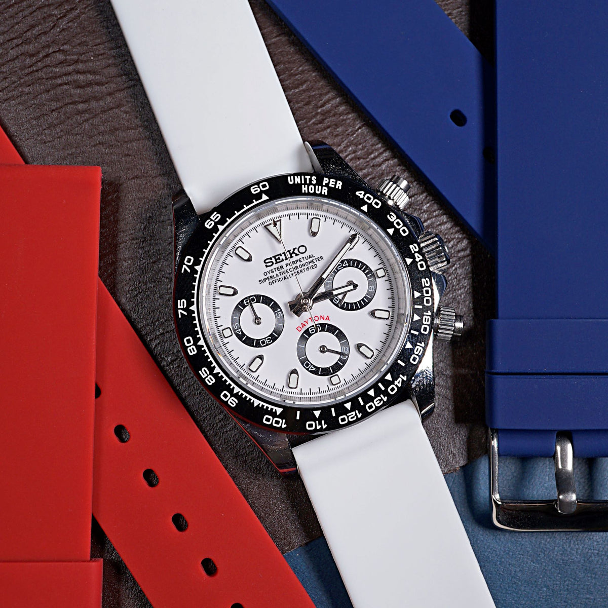 Basic Rubber Strap in White - Nomad Watch Works MY