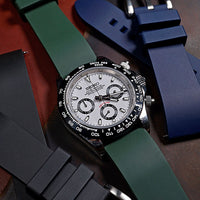 FKM Rubber Strap in Green - Nomad Watch Works MY