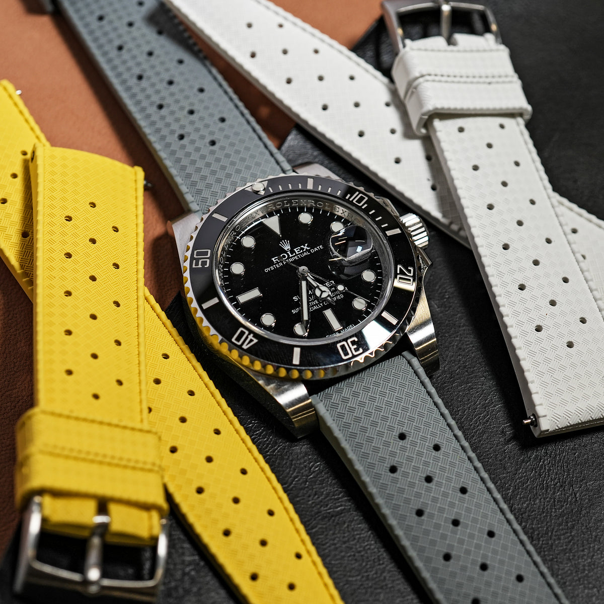 Tropic FKM Rubber Strap in Grey - Nomad Watch Works MY