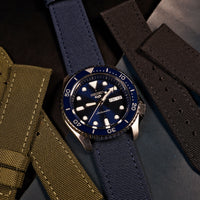 Canvas Watch Strap in Navy - Nomad Watch Works MY