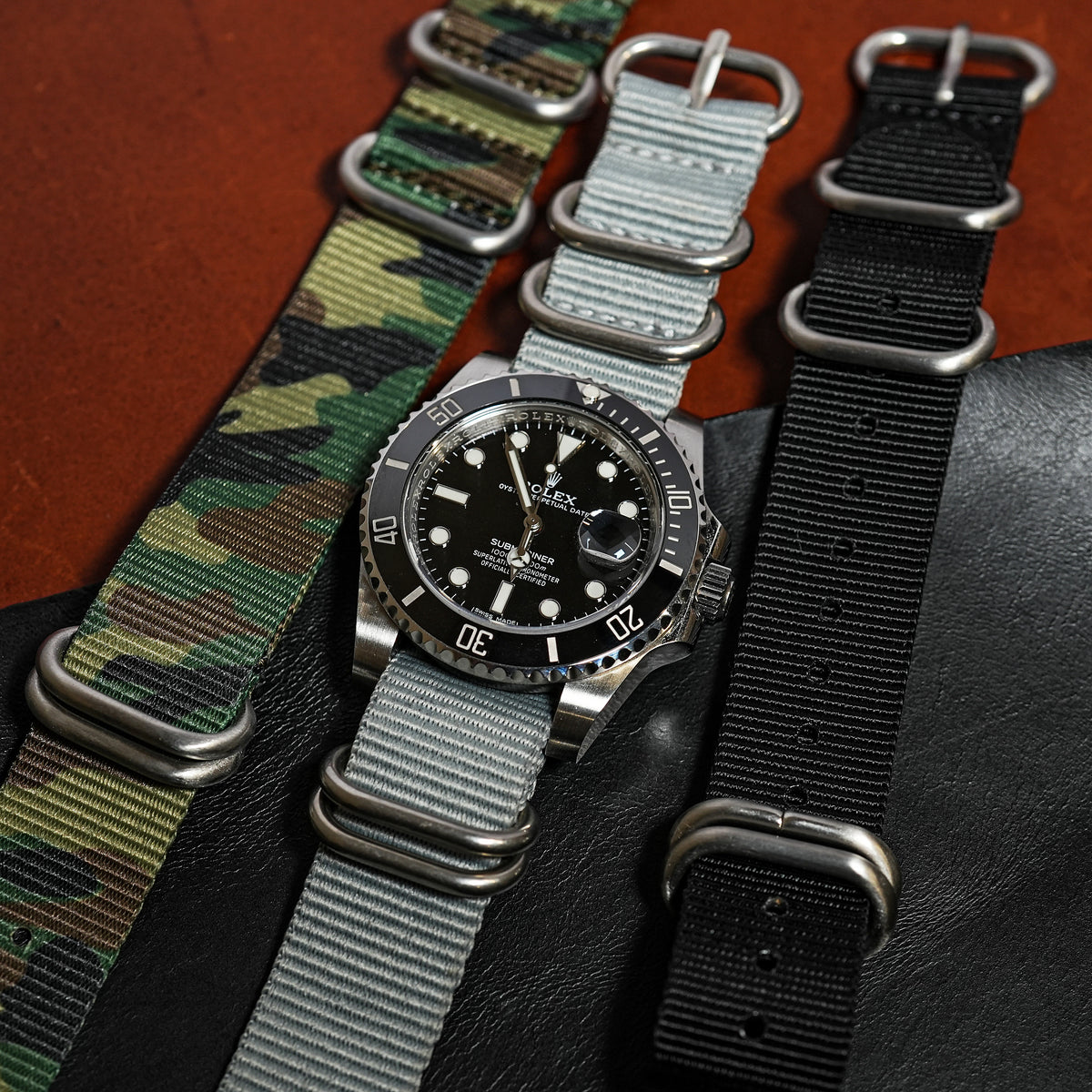Heavy Duty Zulu Strap in Grey - Nomad Watch Works MY