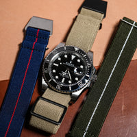 Marine Nationale Strap in Khaki - Nomad Watch Works MY