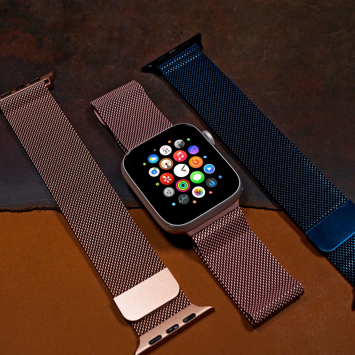 Milanese Mesh Strap in Pink (Apple Watch) - Nomad Watch Works MY
