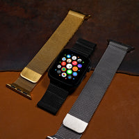 Milanese Mesh Strap in Black (Apple Watch) - Nomad Watch Works MY