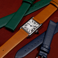 Unstitched Smooth Leather Watch Strap in Tan - Nomad Watch Works MY