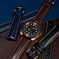 Quick Release Classic Leather Strap in Brown - Nomad Watch Works MY