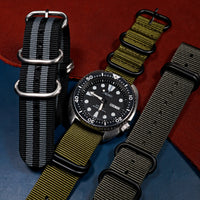 Heavy Duty Zulu Strap in Olive - Nomad Watch Works MY