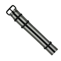 Premium Nato Strap in Regimental Black - Nomad Watch Works MY