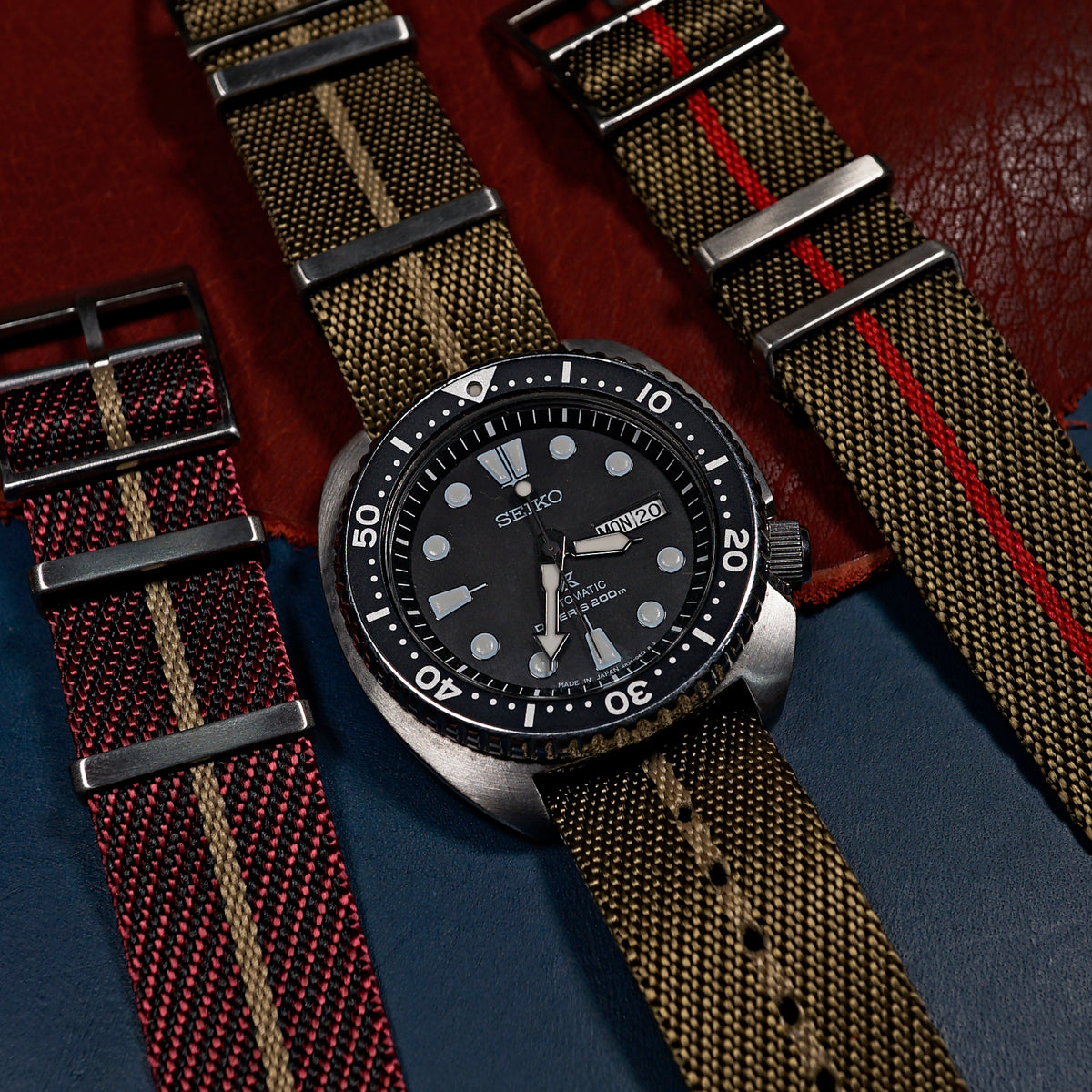 Lux Single Pass Strap in Khaki Sand - Nomad Watch Works MY