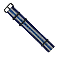 Premium Nato Strap in Regimental Blue - Nomad Watch Works MY