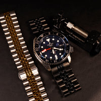 Jubilee Metal Strap in Black - Nomad Watch Works MY