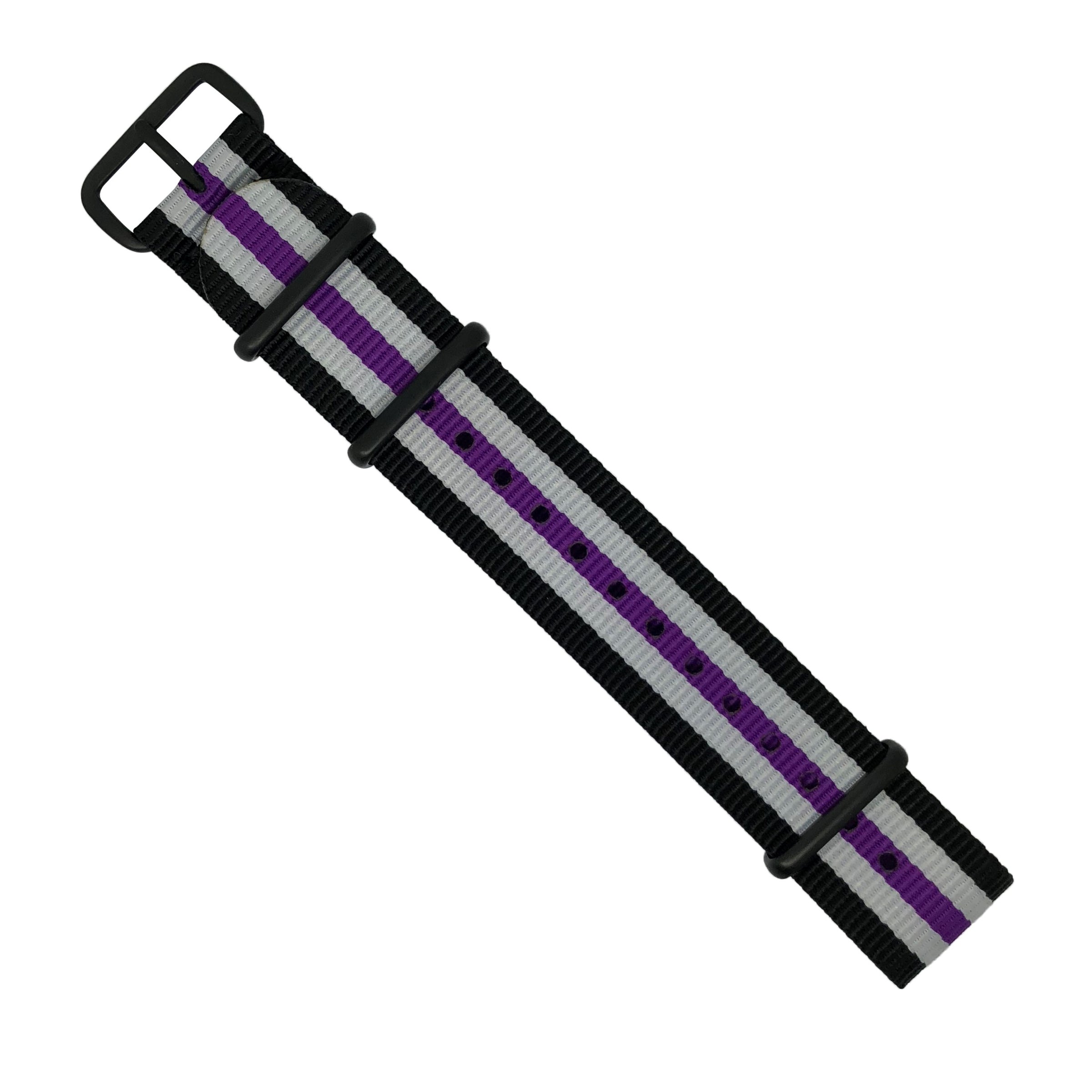 Premium Nato Strap in Regimental Purple - Nomad Watch Works MY
