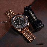 Jubilee Metal Strap in Rose Gold - Nomad Watch Works MY