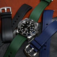 Flex Rubber Strap in Green - Nomad Watch Works MY