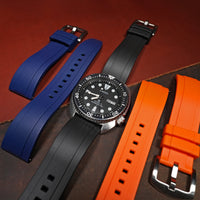 Flex Rubber Strap in Black - Nomad Watch Works MY