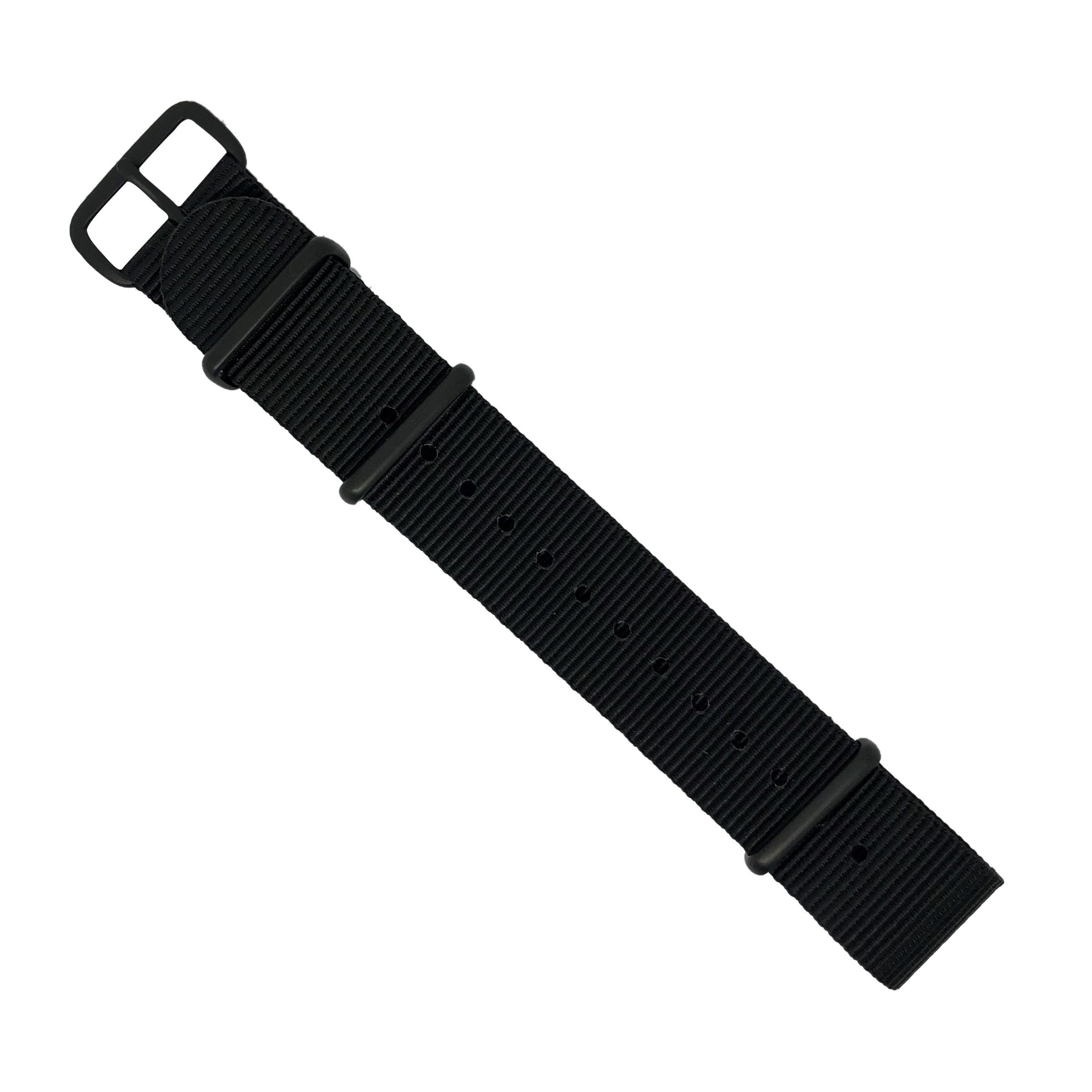 Premium Nato Strap in Black - Nomad Watch Works MY