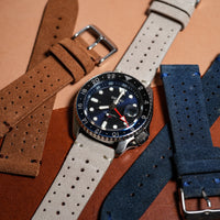 Premium Rally Suede Leather Watch Strap in Taupe - Nomad Watch Works MY