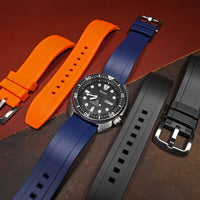 Flex Rubber Strap in Navy - Nomad Watch Works MY
