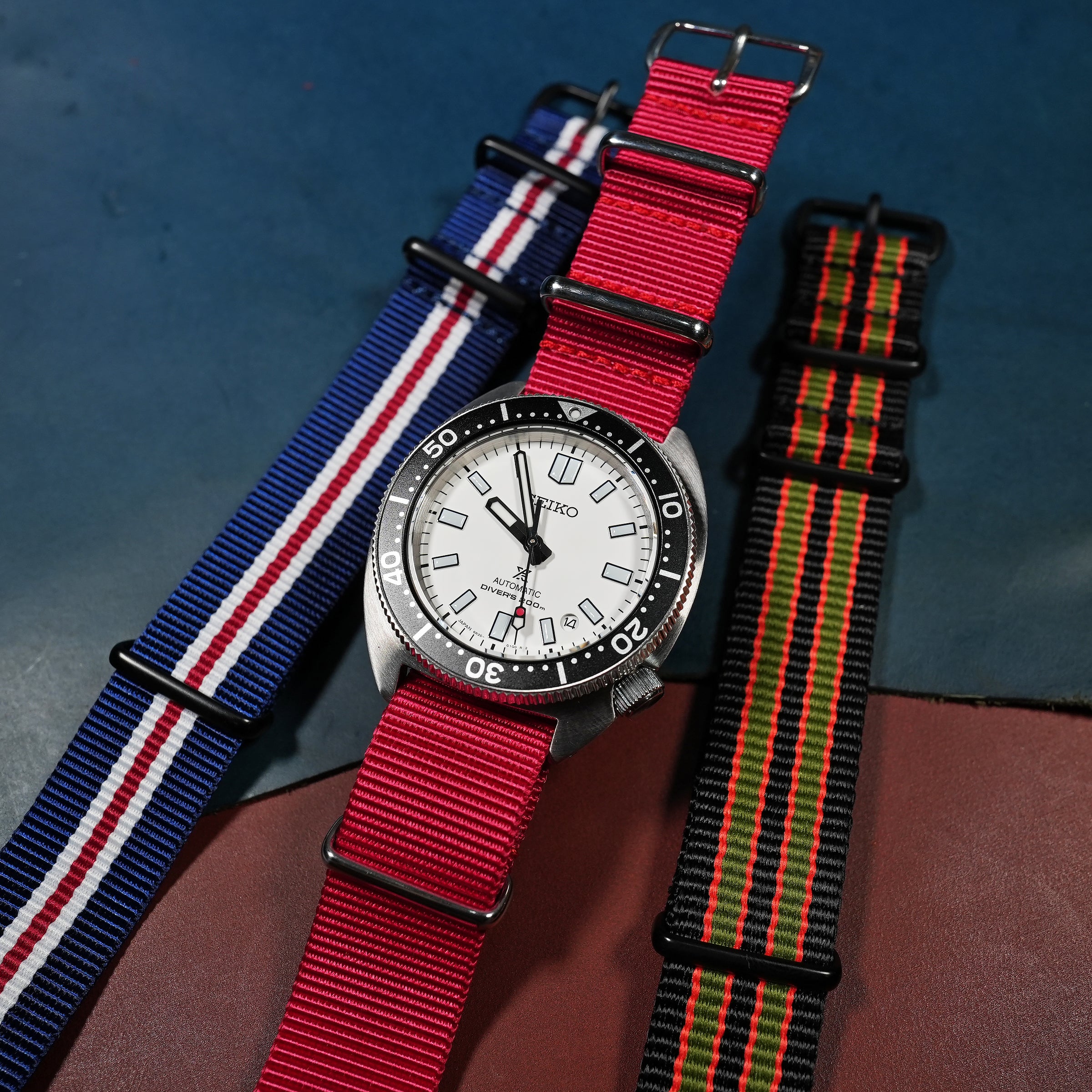 Premium Nato Strap in Red - Nomad Watch Works MY