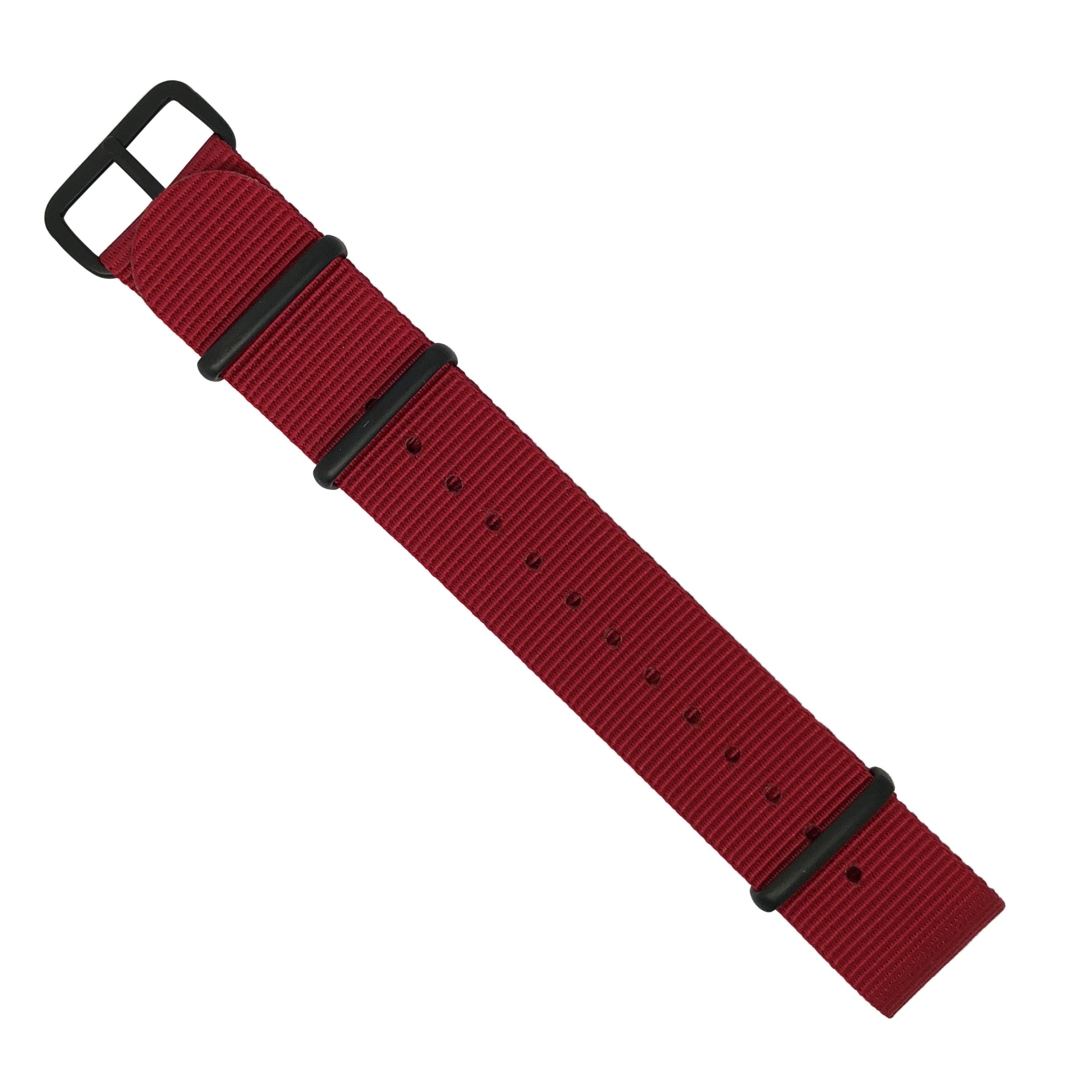 Premium Nato Strap in Red - Nomad Watch Works MY