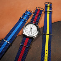 Premium Nato Strap in Navy Red - Nomad Watch Works MY