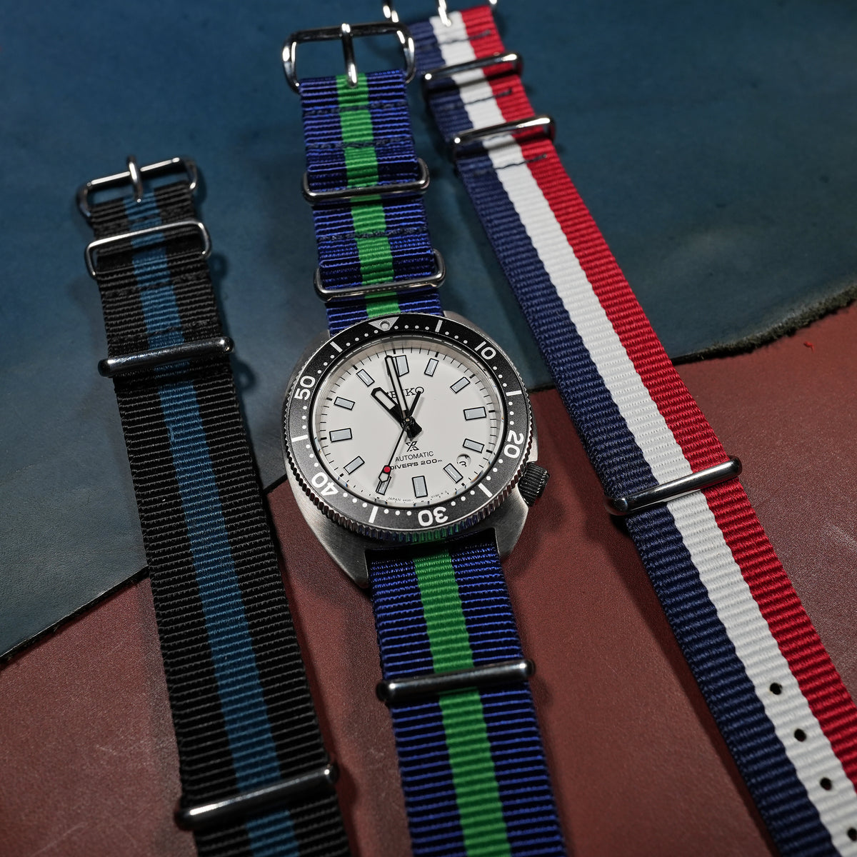 Premium Nato Strap in Navy Green - Nomad Watch Works MY