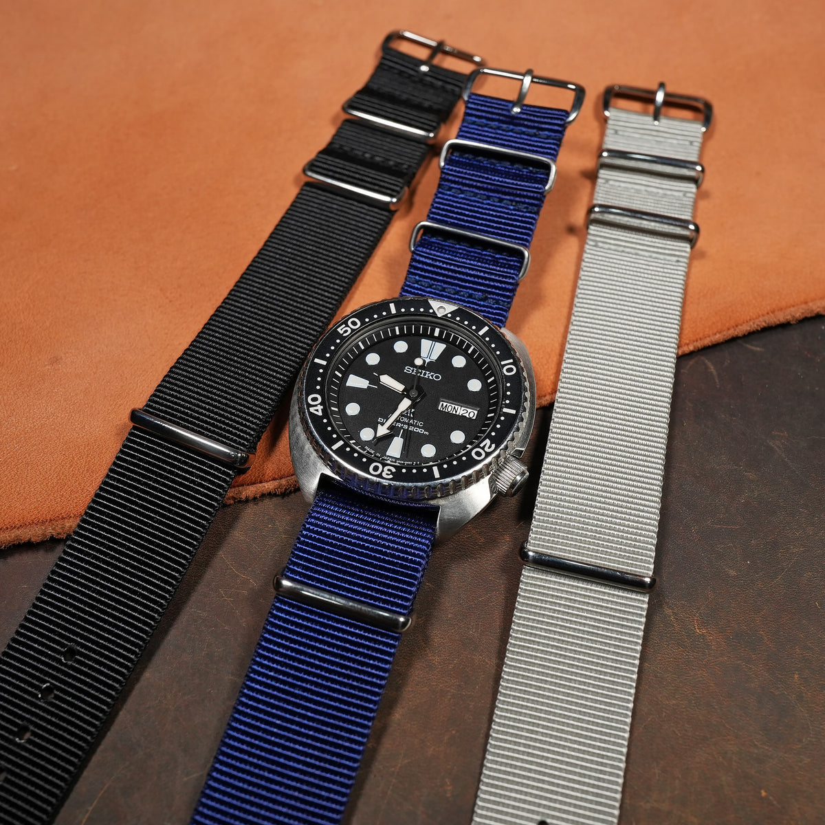 Premium Nato Strap in Navy - Nomad Watch Works MY