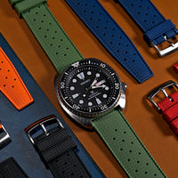 Tropic FKM Rubber Strap in Green (20mm) - Nomad Watch Works MY