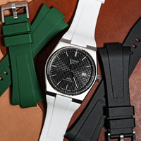 Flex Rubber Strap in White for Tissot PRX - Nomad Watch Works MY