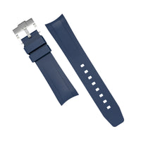 Curved End FKM Rubber Strap for Tudor Black Bay 58 in Navy (20mm) - Nomad Watch Works MY