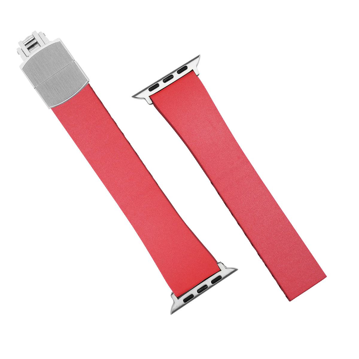 CTS Classic FKM Rubber Strap in Red (Apple Watch) - Nomad Watch Works MY