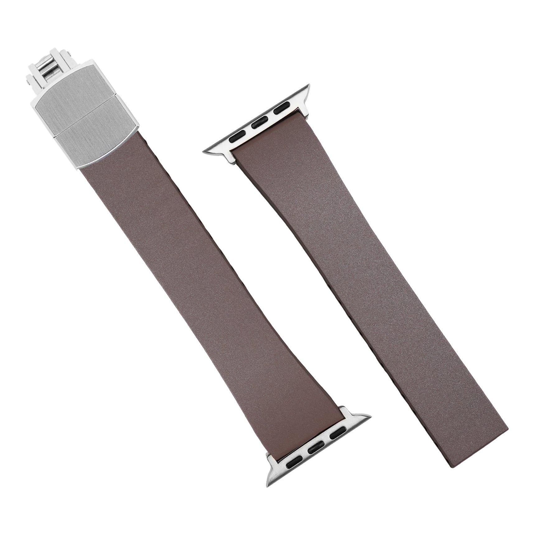 CTS Classic FKM Rubber Strap in Brown (Apple Watch) - Nomad Watch Works MY