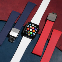 CTS Classic FKM Rubber Strap in White (Apple Watch) - Nomad Watch Works MY