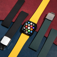 CTS Classic FKM Rubber Strap in Yellow (Apple Watch) - Nomad Watch Works MY