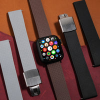 CTS Tropic FKM Rubber Strap in Brown (Apple Watch) - Nomad Watch Works MY