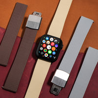 CTS Tropic FKM Rubber Strap in Khaki (Apple Watch) - Nomad Watch Works MY