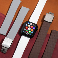 CTS Tropic FKM Rubber Strap in White (Apple Watch) - Nomad Watch Works MY
