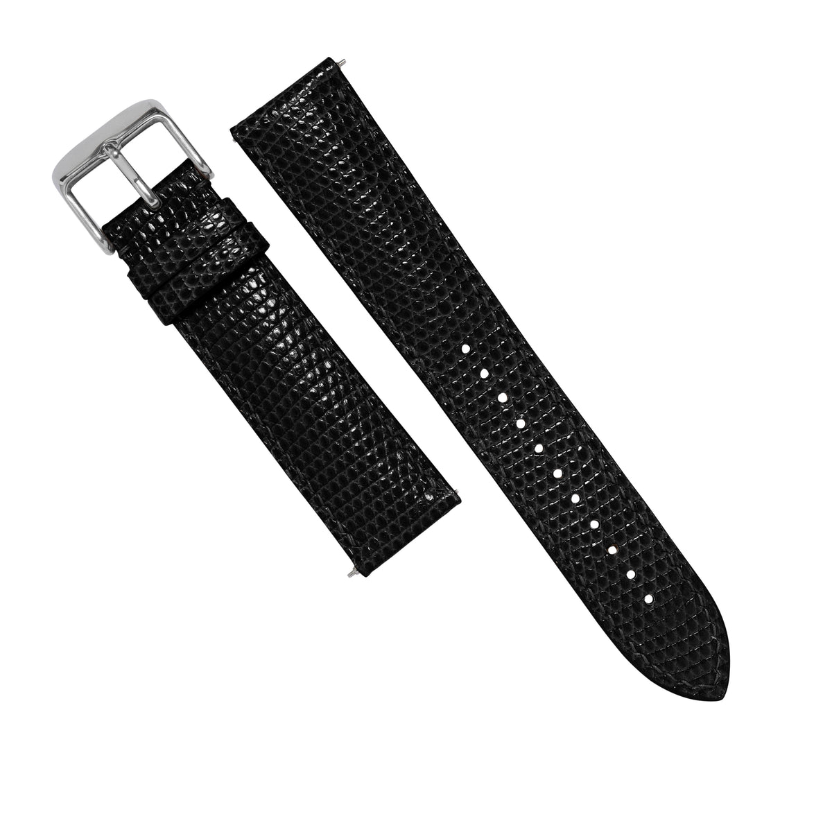 MTO Lizard Skin Strap in Black - Nomad Watch Works MY