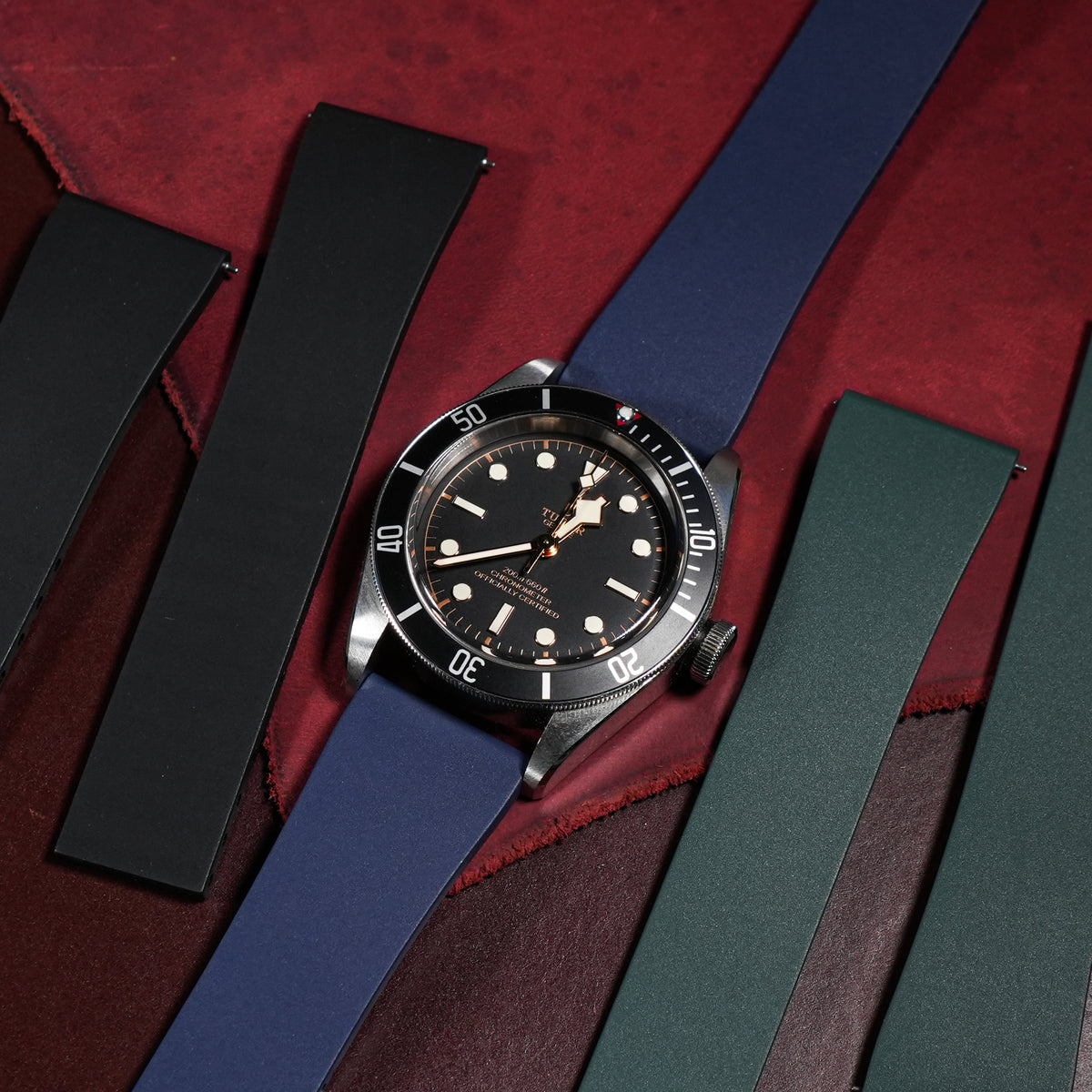CTS Classic FKM Rubber Strap in Navy - Nomad Watch Works MY